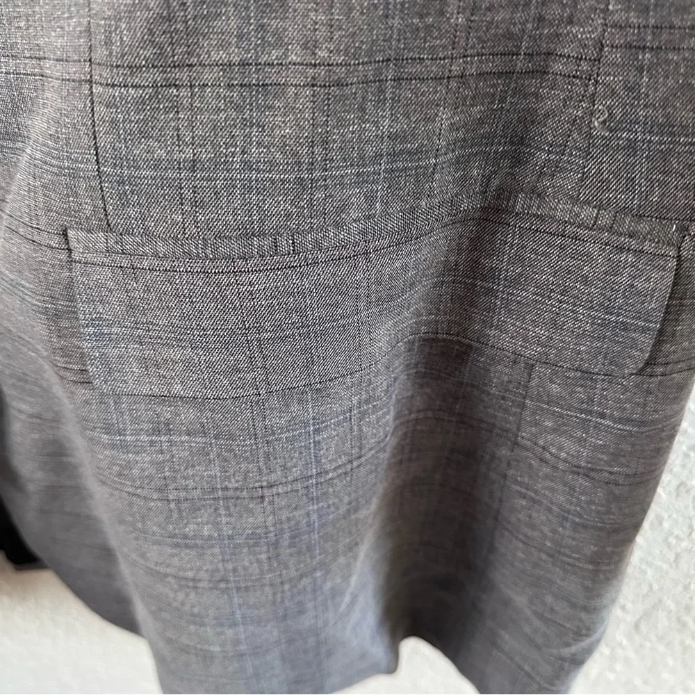 Stacy Adams Grey Plaid Suit Jacket Blazer Men's 52R New With Tags